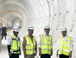 Hari Pertama Jadi Wapres, Gibran Blusukan ke Terowongan Proyek MRT