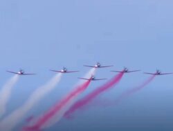 The Jupiters TNI AU ‘Bombardir’ Langit Istana, Rayakan HUT ke-80 RI