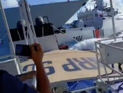 Kejar Kapal Filipina, Kapal AL & Coast Guard China Tabrakan