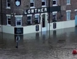 Penampakan Kota di Inggris Terendam Bencana Banjir Imbas Badai Bram