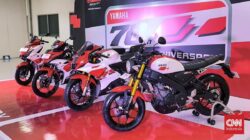 4 Kendaraan Bermotor Roda Dua Yamaha Pakai Livery Khusus Ulang Tahun Yamaha Ke-70
